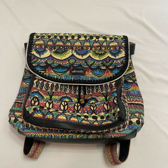 Sakroots Bag Crossbody Messenger Convertible Backpack Boho Hippie - Picture 1 of 8